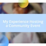 My Experience Hosting a Community Event